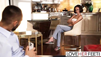 Rough Christina Sage's small tits sex