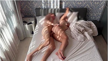 Passionate Sex Of A Real Couple In The Morning, Horny Big Ass