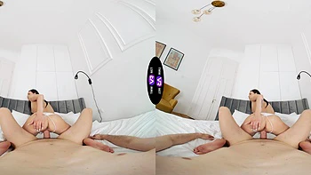 Matty Mila rides a big dick in stunning virtual reality