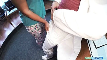 Gorgeous office fuck on the table with a long-legged Grace