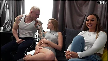 Sam Garro, Lera Murr And Ashby Winter - My Girlfriend Wanted To Enlarge Her Breasts, I Proved Her Wrong With Hot Sex In Front Of Her Friend