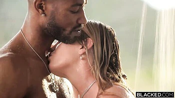 Spicy as hell interracial dick-riding with a hot blonde Charlie Forde