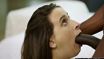 Brunette babe Ashley Adams gets her pussy smashed hard.