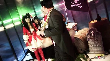 Fascinating baby girl at big tits movie