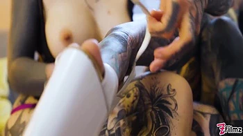 Burlesque Tattooed Minxs Big Tits Strap-on Fuck - Nux Vomica And Lily Lu