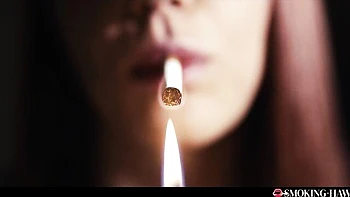 Pure Steve Q and Leya Desantis - smoking blowjob clip - Smoking Hawt