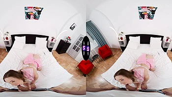 Teen Alice gets her tiny titties sucked and fucked hard in VR